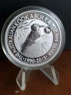 Kookaburra 2015, 1 oz .999 zilver, privy geit (2-1), Ophalen of Verzenden, Zilver