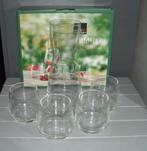 Royal Leerdam! 7 x doos met karaf + 4 glaasjes Vitality 5, Glas of Glazen, Nieuw, Ophalen of Verzenden, Glas