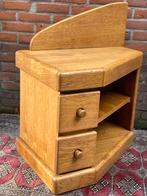 Vintage eighties kastje nachtkastje eiken, Ophalen, Gebruikt, 55 tot 70 cm, 45 tot 65 cm