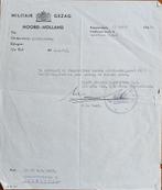 Document Militair Gezag Amsterdam, Verzamelen, Militaria | Tweede Wereldoorlog, Ophalen of Verzenden, Landmacht
