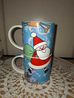 4 Kerst mokken in een houder, Ophalen of Verzenden