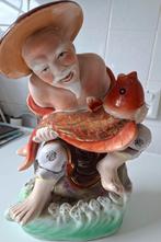 Mooi beeld man met vis, Ophalen of Verzenden