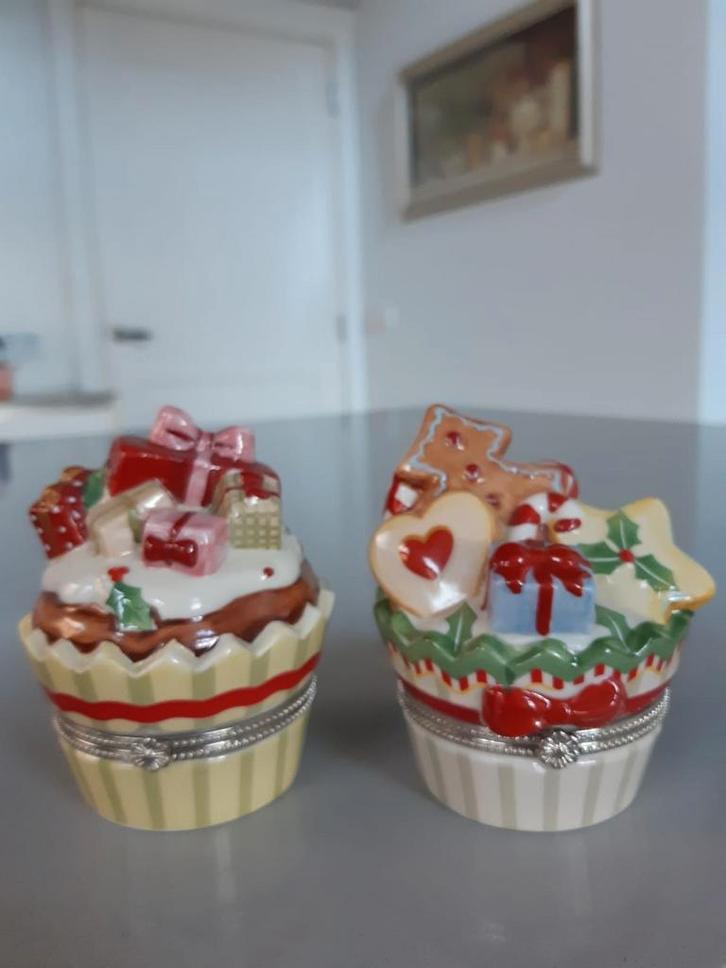 2 Cupcake doosjes Kerst Villeroy en Boch Winter Bakery, Diversen, Kerst, Ophalen of Verzenden