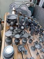 Grote collectie tin objecten, Antiek en Kunst, Antiek | Tin, Ophalen of Verzenden