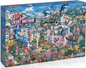Gibsons - I Love Great Britain - 1000 stukjes beschikbaar voor biedingen
