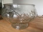 Vintage Glazen Bowlschaal met Fruitmotief, Ophalen