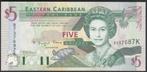 East Caribbean States 5 Dollars 1994, Postzegels en Munten, Bankbiljetten | Amerika, Verzenden, Noord-Amerika, Los biljet