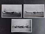 3 foto's van een KLM Lockheed Electra (F986), Ophalen of Verzenden, Gebruikt, Kaart, Foto of Prent