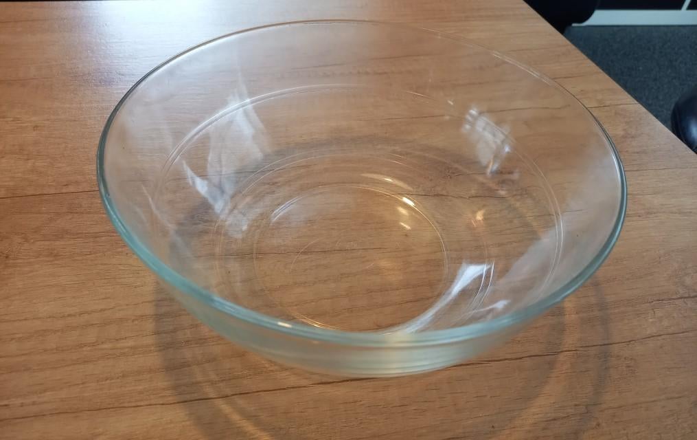 * Vintage Duralex ronde schaal 22,5 cm *, Gebruikt, Verzenden, Overige stijlen, Glas