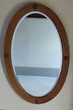 75 jaar oude eiken spiegel, Minder dan 100 cm, Rechthoekig, Ophalen of Verzenden, Zo goed als nieuw