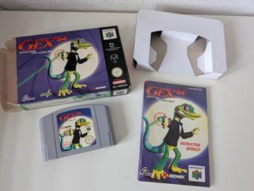 Nintendo 64 - Gex 64 Enter the Gecko met doosje en boekje beschikbaar voor biedingen