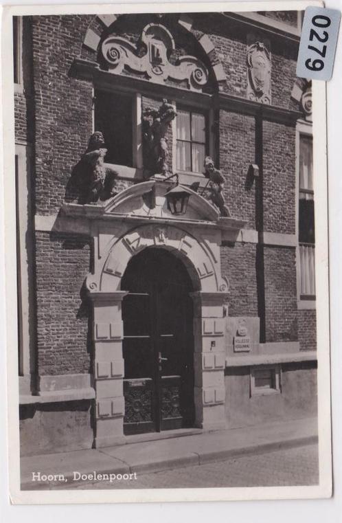 150279 Hoorn Doelenpoort Mooie oude fotokaart 1950, Verzamelen, Ansichtkaarten | Nederland, Gelopen, Noord-Holland, 1940 tot 1960