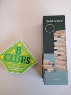 Spellen game tower (jenga) en 8 clues, beide nieuw, Hobby en Vrije tijd, Gezelschapsspellen | Overige, Ophalen of Verzenden, Nieuw