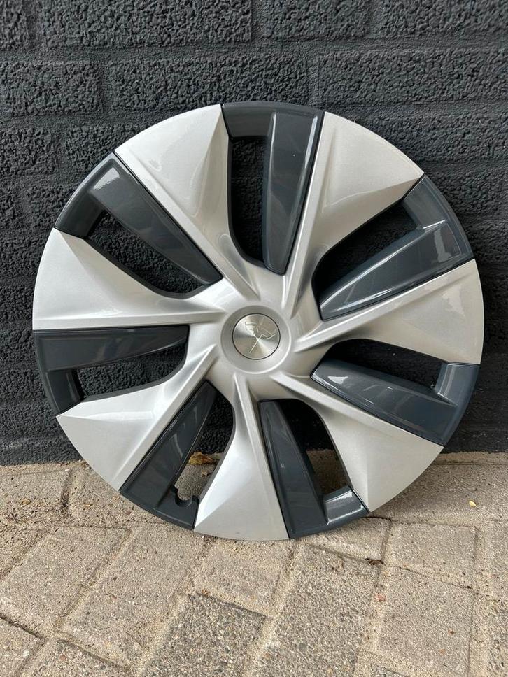 4 Tesla Y 19" Wieldoppen - Origineel Tesla, Auto diversen, Wieldoppen, Gebruikt, Ophalen of Verzenden