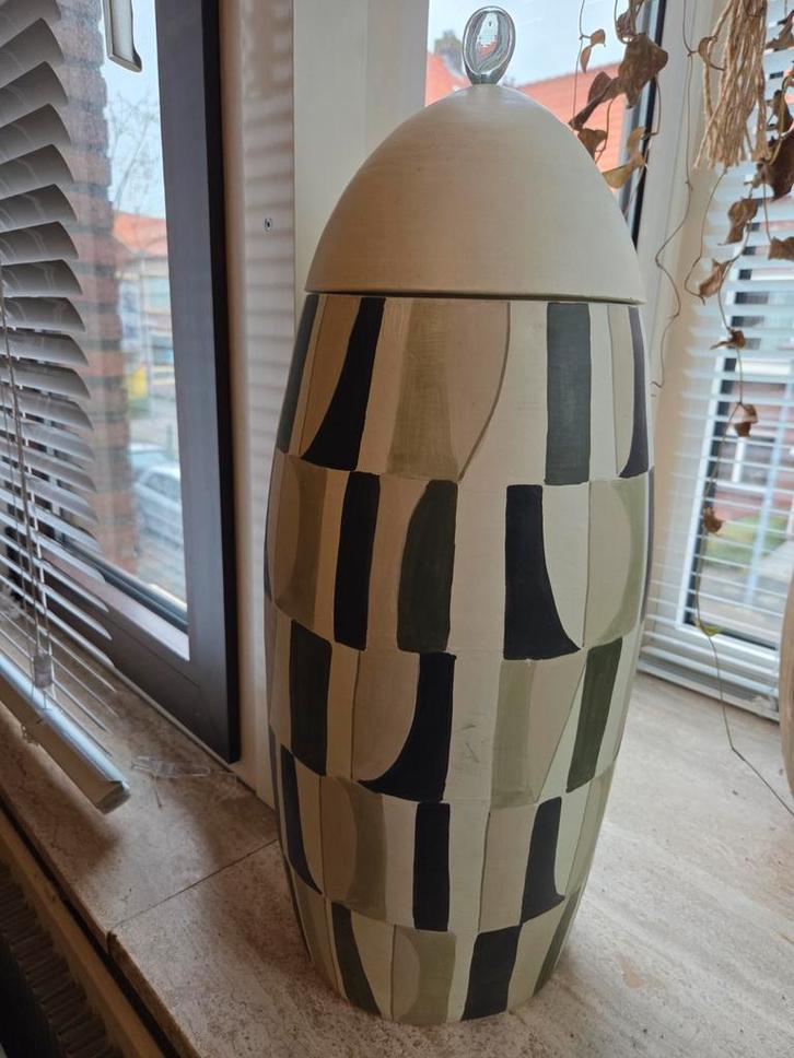 Keramieken Pot met Deksel - Decoratief, Antiek en Kunst, Antiek | Keramiek en Aardewerk, Ophalen