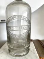 Oude spuitfles Utrechtsche M. van Ringelesteyn De Unie, Ophalen of Verzenden, Gebruikt, Overige typen