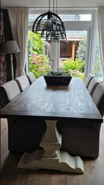Kloostertafel landelijke stijl 240x100, Huis en Inrichting, Ophalen, 200 cm of meer, 50 tot 100 cm, Vijf personen of meer