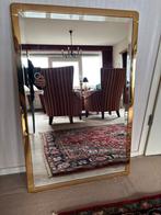 Messing spiegel met facet glas 57,5 x87,5 hoog, Antiek en Kunst, Ophalen, Rechthoekig