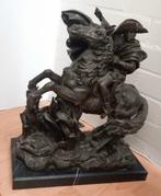 Uniek groot bronzen beeld van Napoleon te paard, Antiek en Kunst, Ophalen