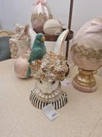 Groot konijnen beeld konijn met papagaai Clayre & Eef barok, Verzamelen, Beelden en Beeldjes, Ophalen of Verzenden, Zo goed als nieuw