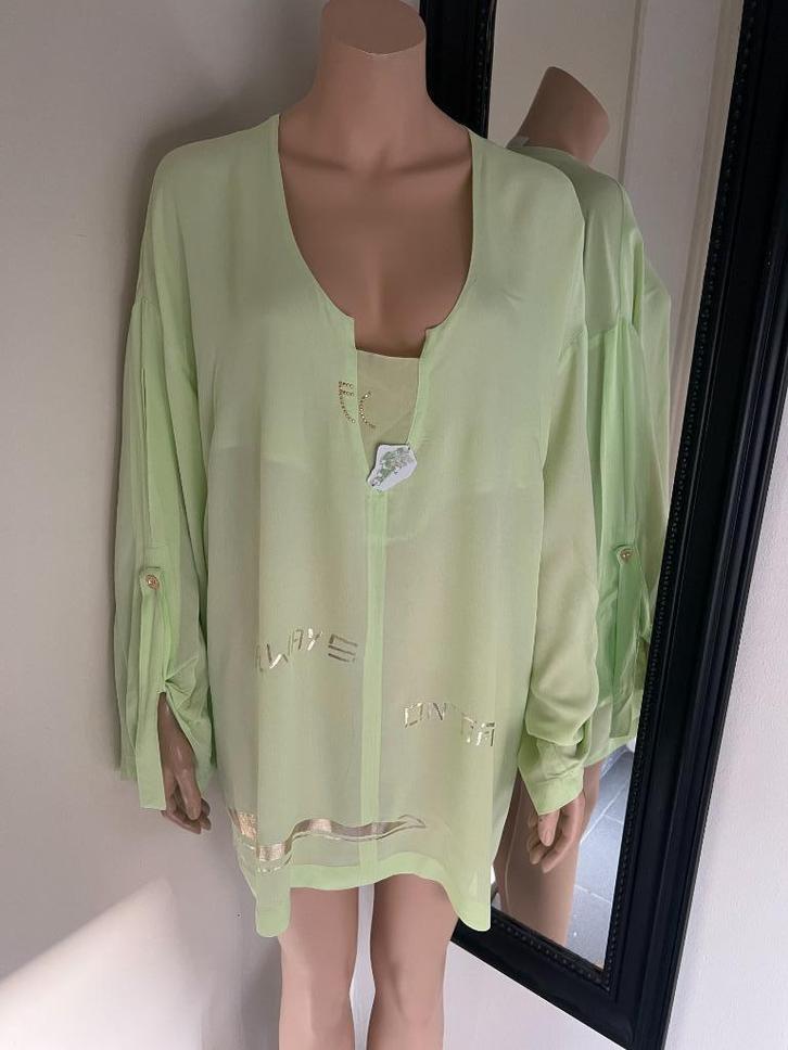 ELISA CAVALETTI  prachtige blouse  MAAT M NIEUW (OVERSIZED), Kleding | Dames, Blouses en Tunieken, Nieuw, Maat 38/40 (M), Groen