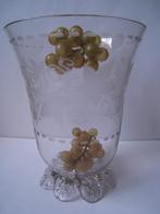 GLAZEN ANTIEKE DRUIVENSPOEL GLAZEN m GOUDVERF, Antiek en Kunst, Antiek | Glas en Kristal, Verzenden