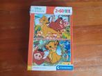 Dubbele Disney puzzel Lion King Simba, Timon & Pumba, Ophalen of Verzenden, Meer dan 50 stukjes, Gebruikt, 4 tot 6 jaar