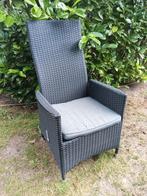 4 Wicker Tuinstoelen 4 stuks, Ophalen, Gebruikt, Wicker, Verstelbaar