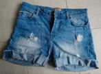 Korte spijkerbroek jeans maat 36, Kleding | Dames, Spijkerbroeken en Jeans, Blauw, W28 - W29 (confectie 36), Zo goed als nieuw
