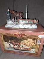 Luville towboat margriet, paard met boot, kerstdorp, Ophalen of Verzenden, Zo goed als nieuw