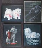 4 poezen foto's in zwarte lijst, Ophalen