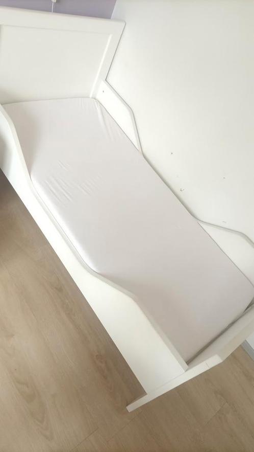Bonita Kinderbed 150x70 cm wit, Matras, Laken, peuter junior, Kinderen en Baby's, Kinderkamer | Bedden, Gebruikt, 140 tot 160 cm
