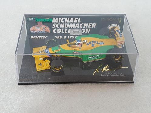 Minichamps Schumacher Benetton Ford B 193 B (1/43), Hobby en Vrije tijd, Modelauto's | 1:43, Gebruikt, Auto, MiniChamps, Ophalen of Verzenden
