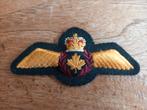 Canadese Luchtmacht Pilot Wing Embleem, Ophalen of Verzenden, Luchtmacht, Overige gebieden, Lintje, Medaille of Wings
