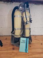Duikflessen 2x 7 liter scubapro 1974 met automaat + trimvest, Ophalen, Gebruikt, Duikfles