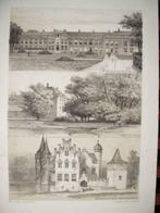 006 / Zeist Broederhuis / Moersbergen Doorn Litho 1876, Antiek en Kunst, Kunst | Litho's en Zeefdrukken, Ophalen of Verzenden