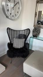 HKLiving Egg Chair Zwart Nieuwstaat!, Ophalen, Zwart, Zo goed als nieuw, Metaal