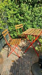 Bistroset (tafel en 2 stoelen), Ophalen, Zo goed als nieuw, Hout, 2 zitplaatsen