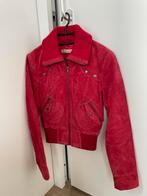 Rood leren jasje. Zie omschrijving., Kleding | Dames, Ophalen, Zo goed als nieuw, Rood