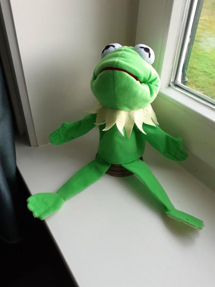 Kermit the kikker van de Muppets, Verzamelen, Poppen, Zo goed als nieuw, Pop, Ophalen of Verzenden