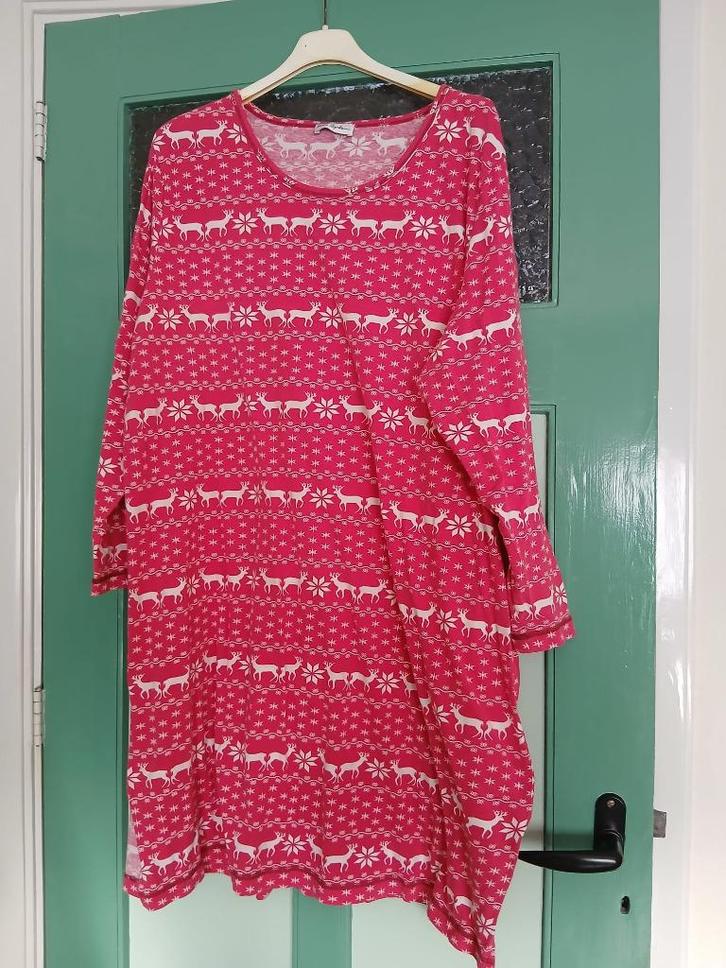 Ulla Popken nachthemd 54/56, Kleding | Dames, Grote Maten, Gedragen, Overige typen, Rood, Ophalen of Verzenden