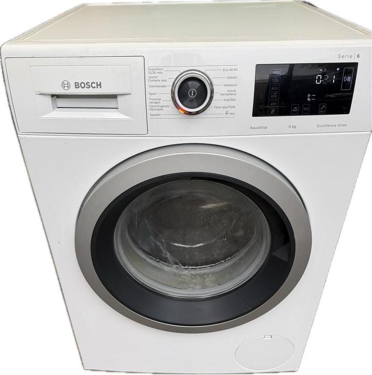 Bosch Wasmachine 9kg, 1400 toeren, Aquastop, Stil, Witgoed en Apparatuur, Wasmachines, Gebruikt, Voorlader, 8 tot 10 kg, 85 tot 90 cm