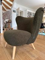 Donkergroen fauteuiltje teddystof (nieuw) Woood, Huis en Inrichting, Fauteuils, Ophalen of Verzenden, Zo goed als nieuw