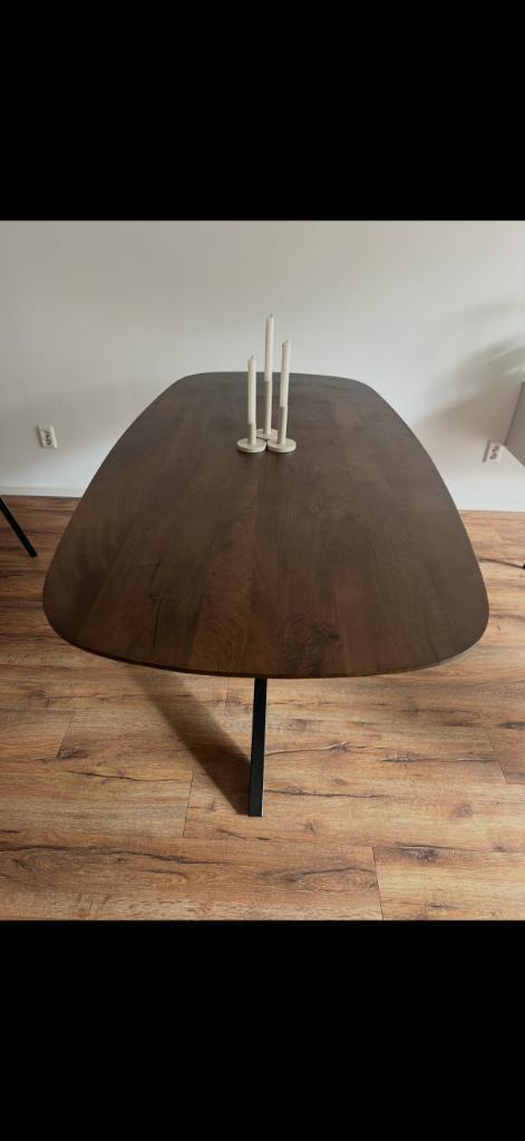 Eettafel walnootbruin, Huis en Inrichting, Tafels | Eettafels, Zo goed als nieuw, 50 tot 100 cm, 150 tot 200 cm, Vier personen