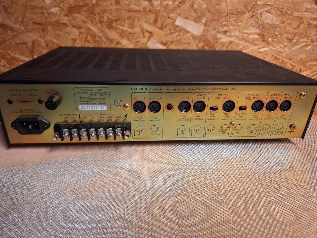 TOA A-512E Versterker -, Ophalen, Gebruikt, Audio