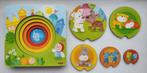 Vrolijke Haba dierenpuzzel voor een dreumes, Kinderen en Baby's, Speelgoed | Kinderpuzzels, Van hout, Minder dan 10 stukjes, Gebruikt