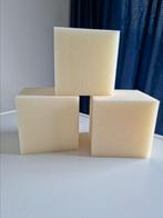 3 schuimrubber blokken 10 x 10 x 10, Ophalen of Verzenden, Nieuw, Breien of Haken, Wol of Garen