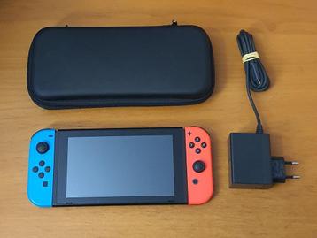 Nintendo Switch met Originele OPLADER & CASE TASJE beschikbaar voor biedingen