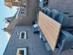 Douglas tuintafel met u poten 300cm lang 105cm breed, Ophalen, Zo goed als nieuw, Rechthoekig, Hout