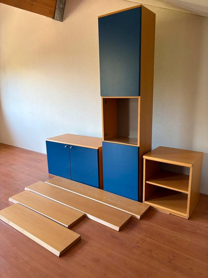 Interstar zwevend wandmeubel van massief hout, Huis en Inrichting, Kasten | Wandmeubels, Zo goed als nieuw, 150 tot 200 cm, Minder dan 150 cm